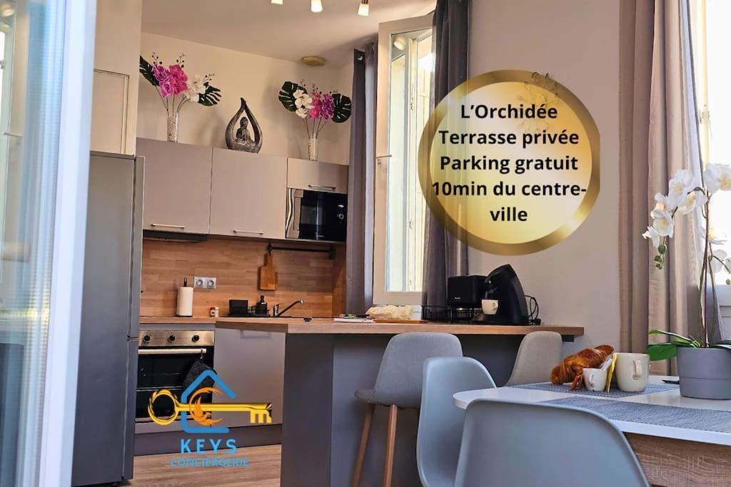 Апартаменты L'Orchidee, Proche De La Gare Avec Clim Et Terrasse Нарбонна Экстерьер фото